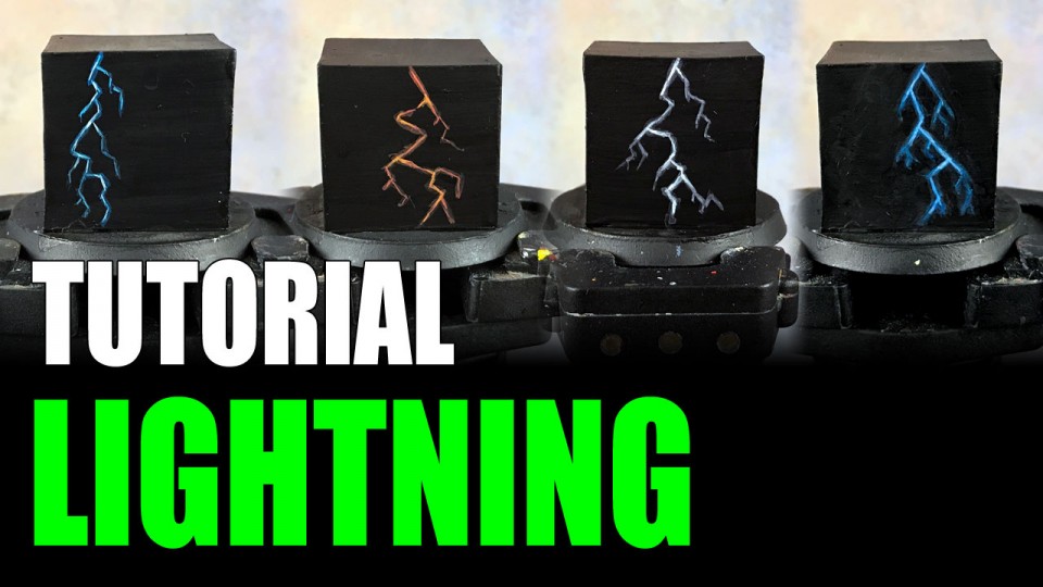 Painting Lightning for Miniatures