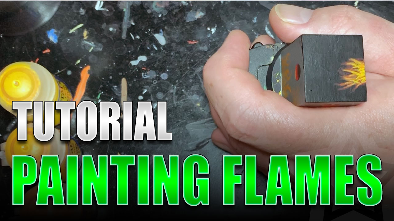 How to Paint Flames on Miniatures the Easy Way