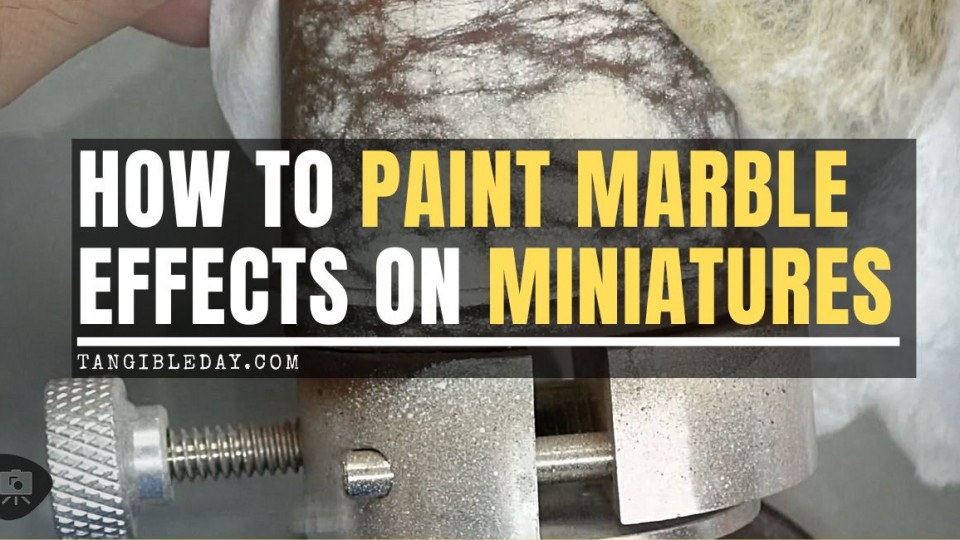 How to Paint Marble Effects on Miniatures (3 Easy Steps)